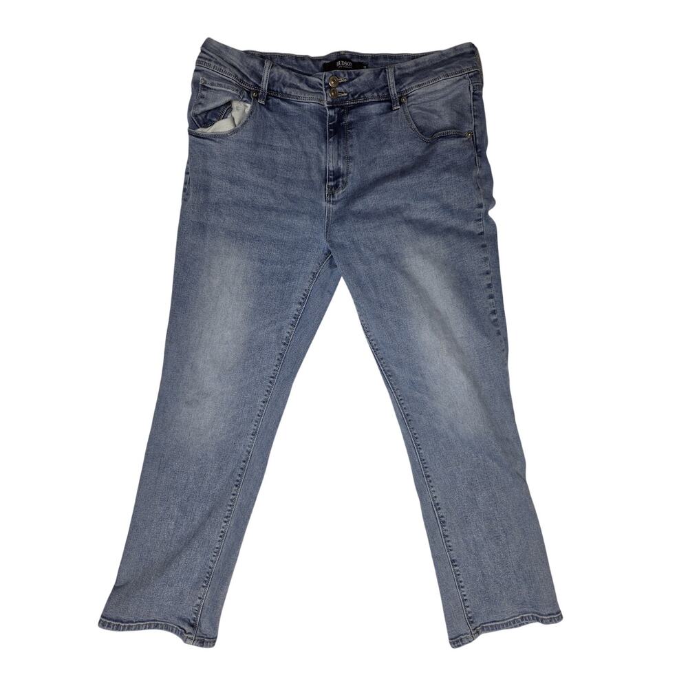 Hudson Los Angeles Flap Pocket Medium Wash Denim Jeans Women Size 14 RN 149651